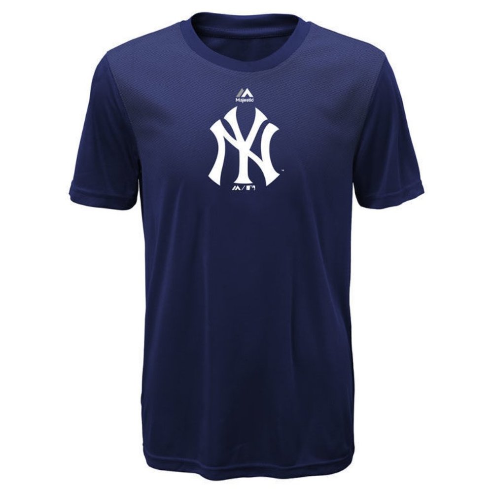 Majestic MLB New York Yankees Geo Strike T-Shirt, Little Boys (4-7)